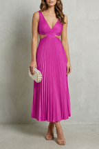 Elodienne – Eleganz mit Falten in der Taille – Maxikleid