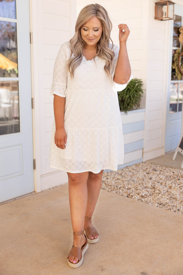 Favorite Trip Dress, Ivory