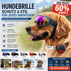Sonnenbrille für Hunde – Winddichte Brille & Zubehör – UV-Schutz, wind-, staub- und schneesicher.