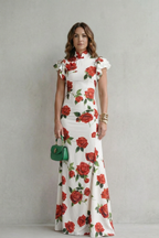 Rosavelle – Romantic rose print – Maxi dress