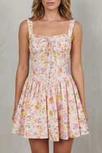 Avellina – Zarter floraler Charme – Minikleid