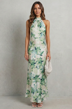 Emberelle – Floral halter elegance – Maxi dress