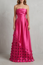 Luméa – Satin polka elegance – Maxi dress