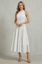 Gracia – Filigrane Spitzenpaneele – Elegantes Midikleid