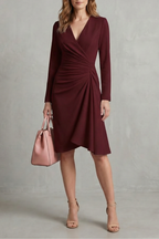 Valerisse – Eleganz mit drapiertem Bund – Midikleid