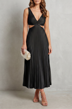 Elodienne – Eleganz mit Falten in der Taille – Maxikleid