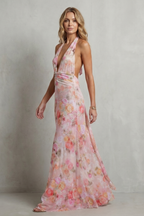 Ariadelle – Deep V floral elegance – Maxi dress