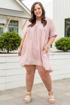 Lovely Lady Kleid, Mauve-Off White