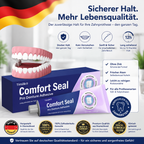 🔥 Timilk® Comfort Seal Pro Haftcreme für Zahnprothesen 🦷💜 FDA-zertifiziert (Klinisch getestet: 96 Stunden Halt für sicheren, komfortablen und zinkfreien Sitz der Zahnprothese)