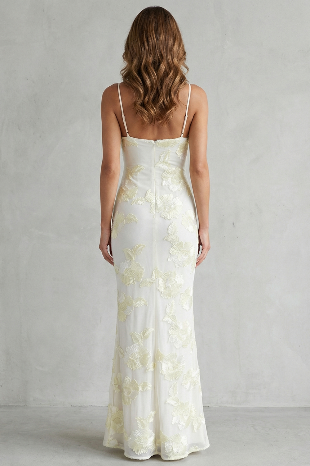 Fiona – Strahlende Blüte – Florales Bodycon Maxikleid für Damen