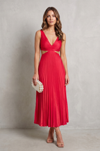 Elodienne – Eleganz mit Falten in der Taille – Maxikleid