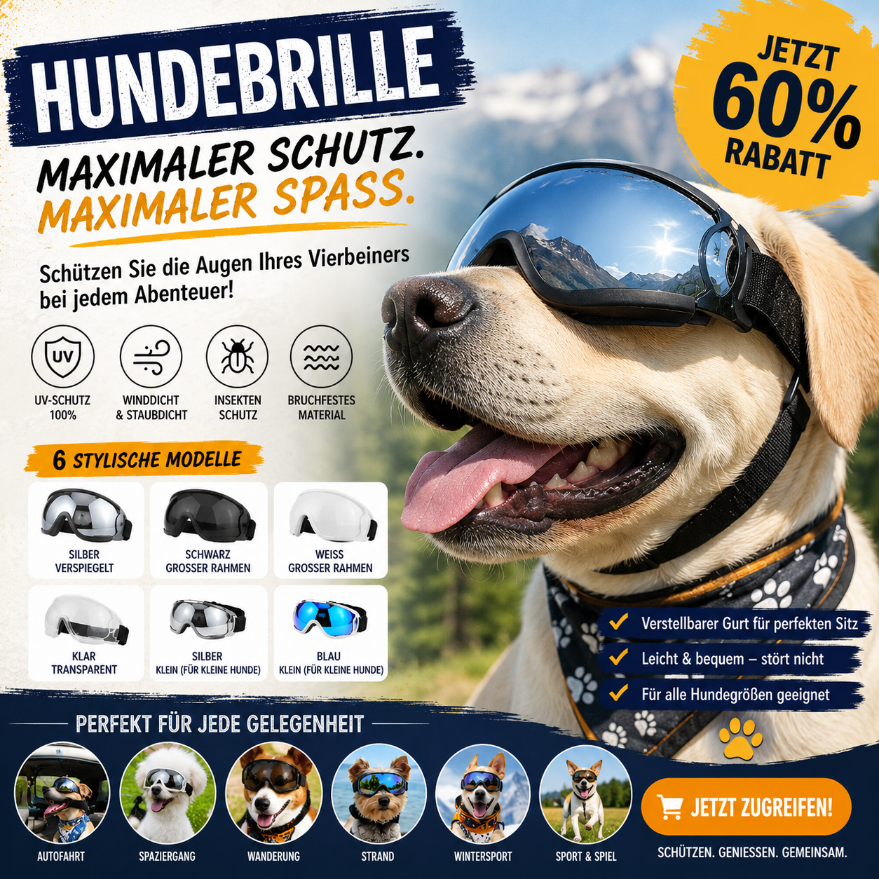 Pet Sunglasses Dog Windproof Glasses Accessories Goggles