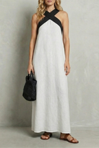 Seravelle – Kreuzträger-Eleganz – Maxikleid