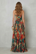Lavielle – Carmen-Print-Maxikleid