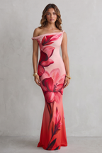 Liravelle – Off-shoulder floral allure – Maxi dress