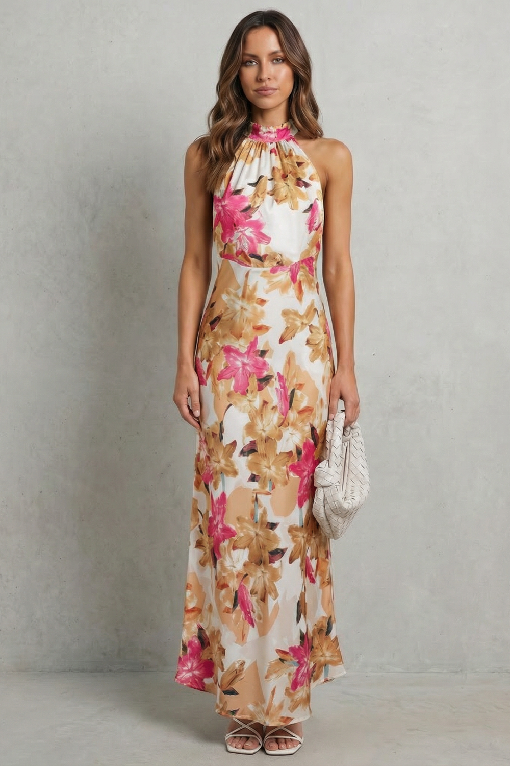 Emberelle – Floral halter elegance – Maxi dress