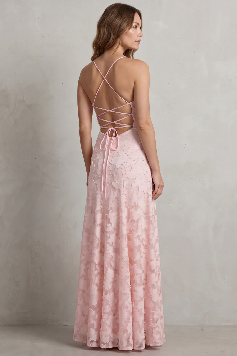 Florielle – Romantic floral silhouette – Sleeveless maxi dress
