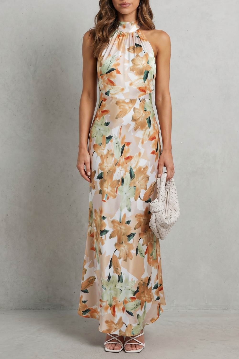 Emberelle – Floral halter elegance – Maxi dress