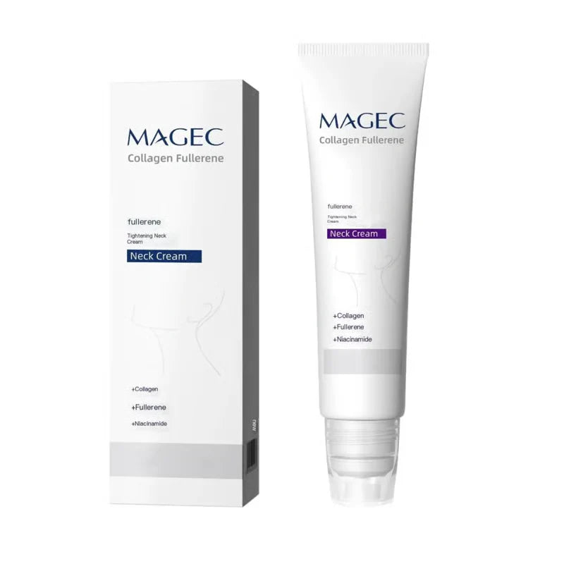 Nackencreme mit Rollenmassage 🧴 Kollagen & Hyaluronsäure | Strafft den Hals, reduziert Falten & Doppelkinn