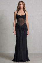 Ginalisse – Fließende, modellierte Eleganz – Maxikleid
