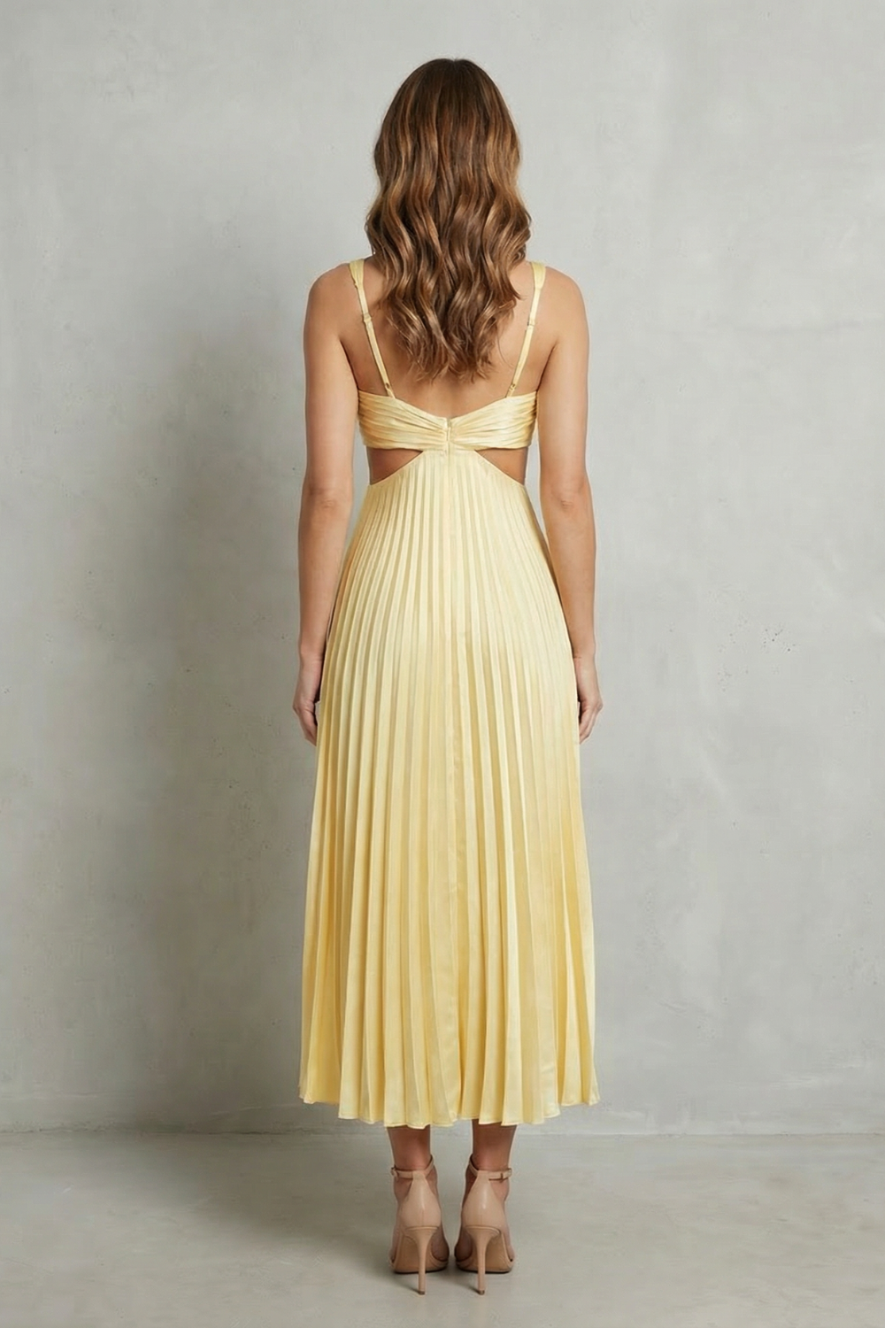 Elodienne – Eleganz mit Falten in der Taille – Maxikleid