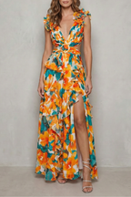 Melisandre – Romantische Rüschen aus Chiffon – Maxikleid