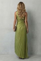 Felicity – Statement-Eleganz – Plissiertes Maxikleid mit One-Shoulder-Träger für Damen