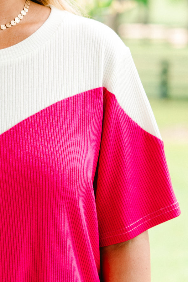 A Casual Cool Top, Pink