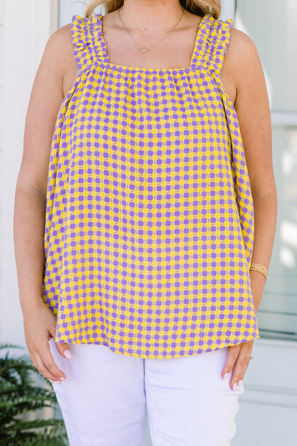 A Date At The Park Tank, Lime Lavender