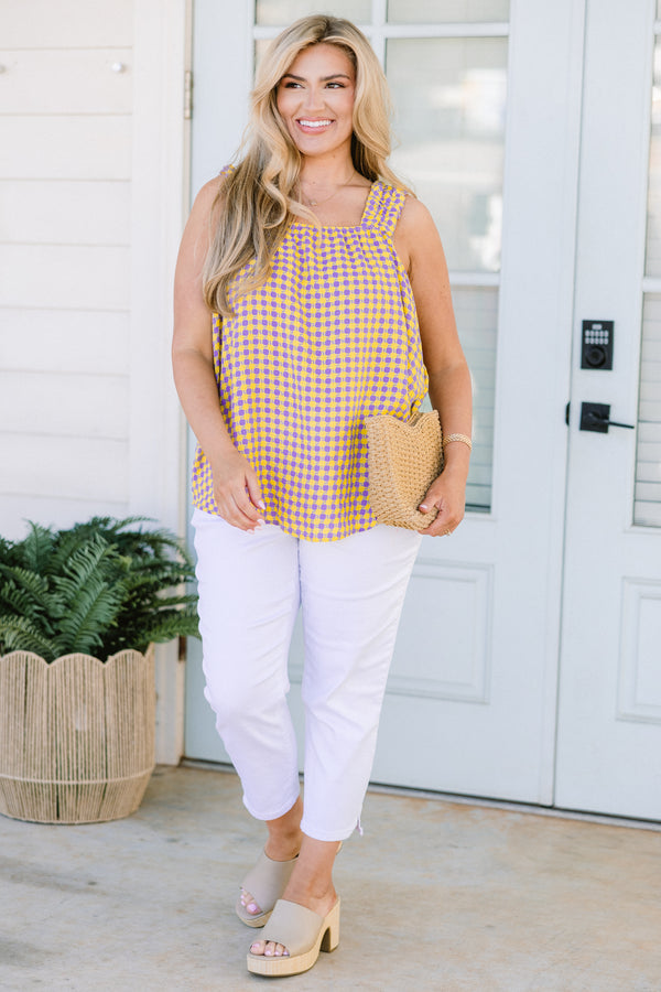 A Date At The Park Tank, Lime Lavender