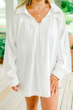 A Different Wave Length Top, Off White