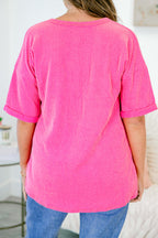 A Genuine Soul Top, Hot Pink