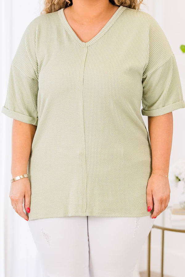 A Genuine Soul Top, Light Sage