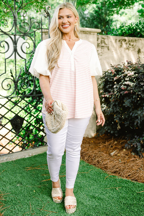 A Glowing Smile Top, Pink
