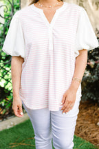 A Glowing Smile Top, Pink