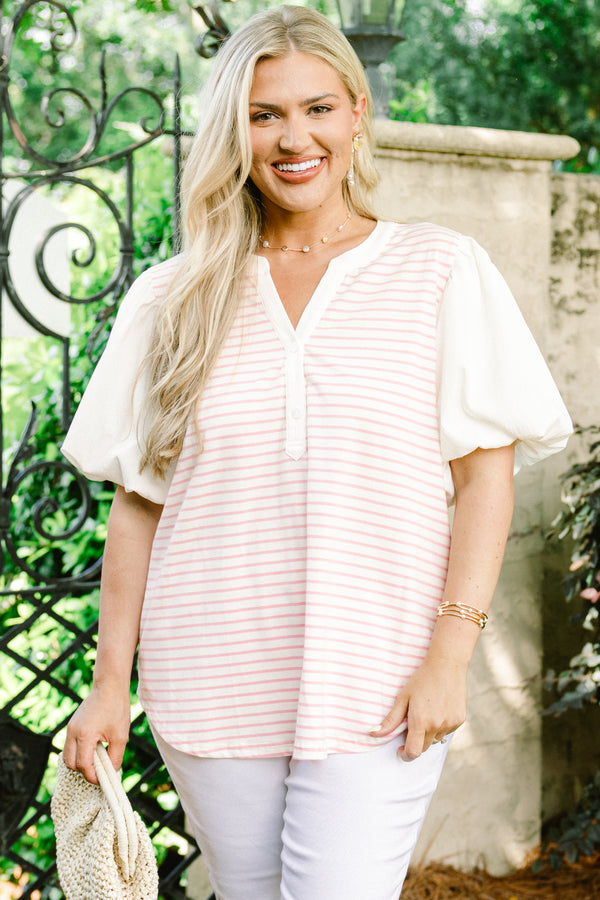 A Glowing Smile Top, Pink