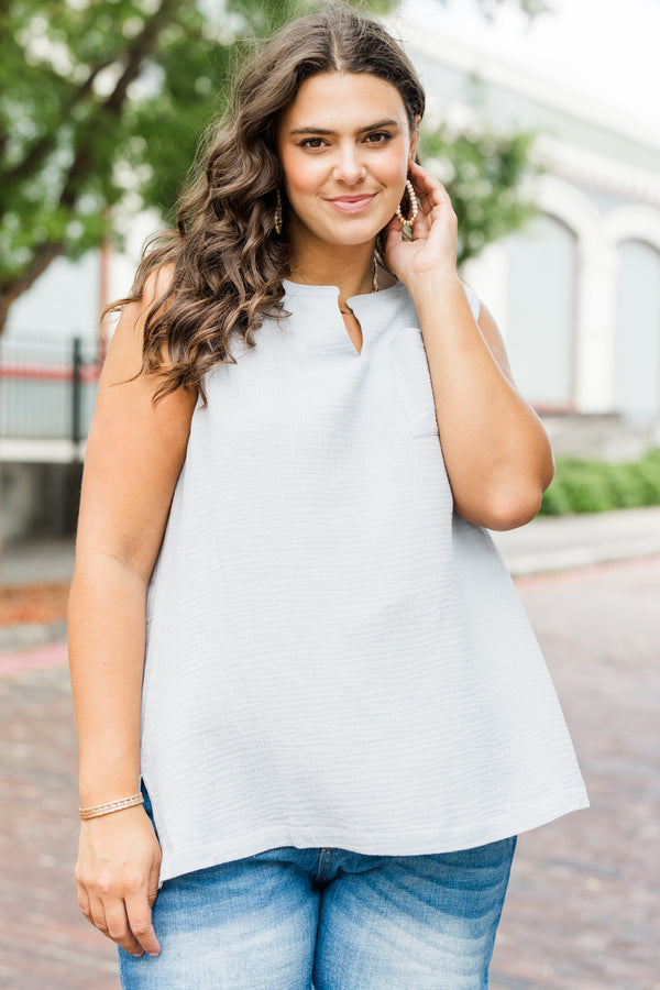 A Leap Of Faith Tank, Blue