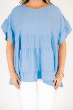A Little Reckless Top, Chambray