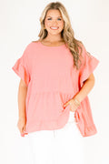 A Little Reckless Top, Pink