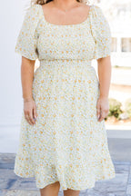 A Moment In The Sun Dress, Yellow