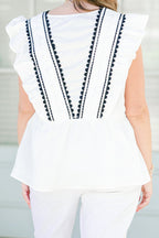 Back In Bloom Top, White