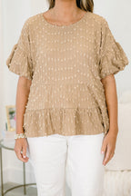 A Rosy Smile Top, Brown