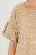 A Rosy Smile Top, Brown