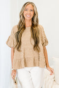 A Rosy Smile Top, Braun