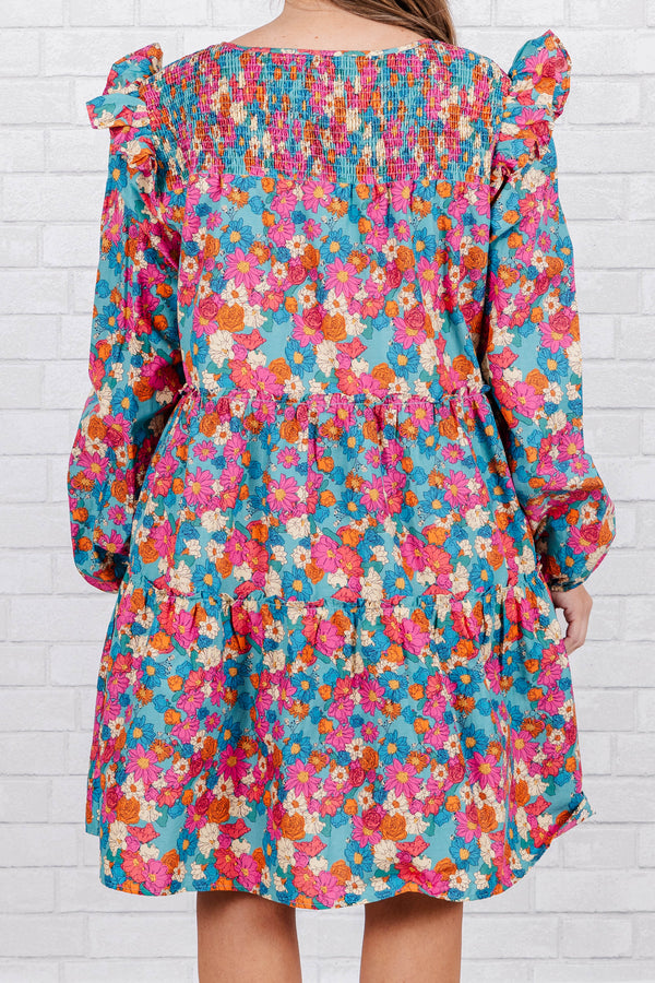Ein Secret Garden Kleid, Mint Pink