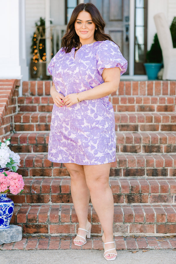 A Springtime Waltz Dress, Purple