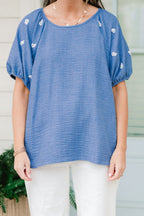 Acts Of Grace Top, Blue