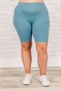 Adventure Unlimited Biker-Shorts, Dusty Teal