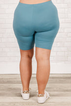 Adventure Unlimited Biker-Shorts, Dusty Teal