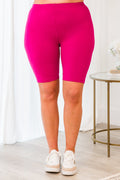 Adventure Unlimited Biker Shorts, Magenta